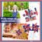 30 PCS American Flag Patriotic Pinwheels Independence Day Stars and Stripes Pinwheels Garden Windmill Wind Spinner for Flag Day